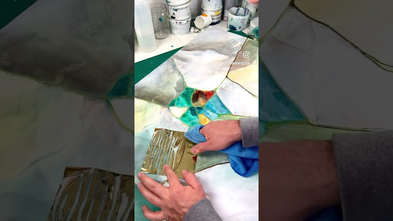 Welcome to my studio, new Kintsugi-inspired art. 