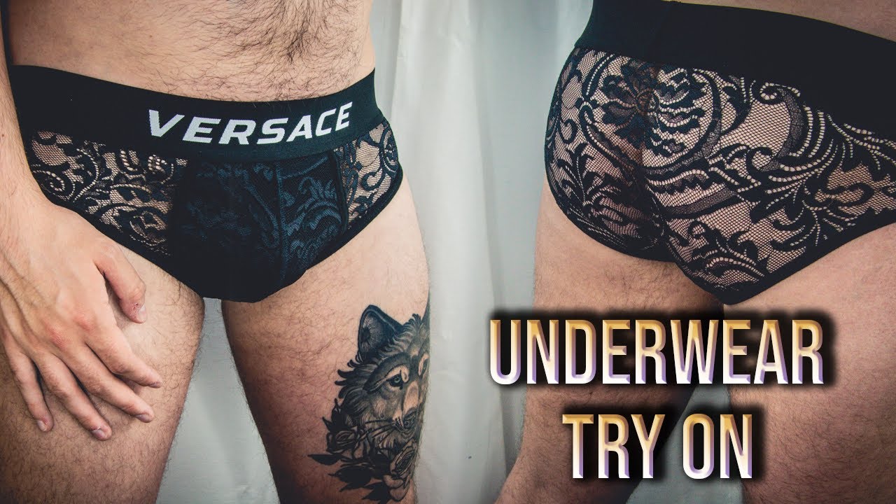 versace lace briefs