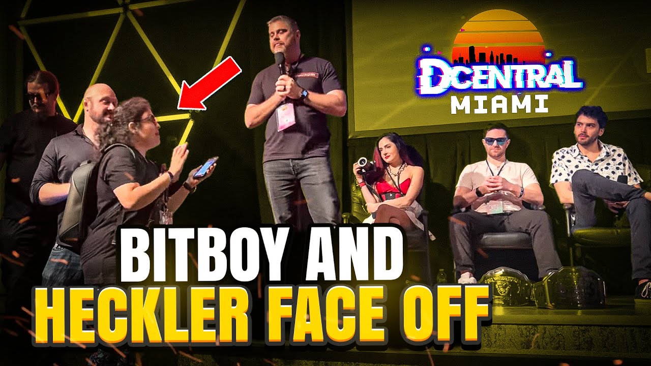 SPARKS FLY AT DECENTRAL MIAMI - BITBOY CRYPTO VS. HECKLER IN THE AUDIENCE