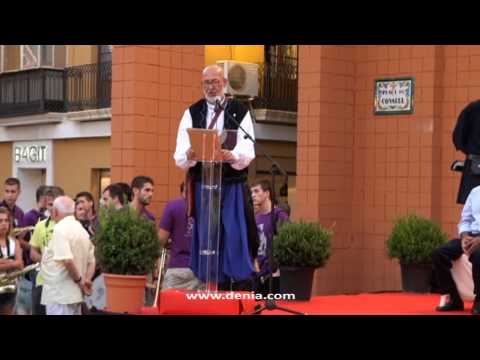 Moros y Cristianos de Dénia: Pregón de Antonio Uceda