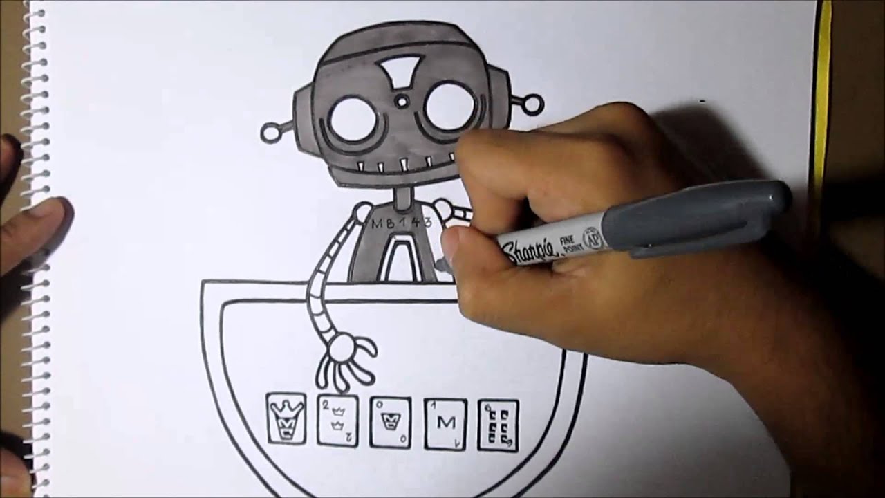MioCentz Graffiti Art 002 - Graffiti Character ' MioBots 143 ' [ Graffiti / Blackbook / Character ]