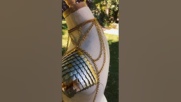 Single Scalemaille Pauldron & Choker design #chainmail #medieval #chainmaille #armor #jewelry