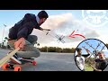 Drone-Boarding!! - Skating behind a 16 MOTOR DRONE!
