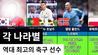 인정?? 각 나라가 배출한 역대 최고의 축구선수 모음