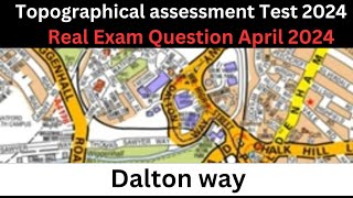 Topographical assessment Test 2024 | TFL Real route planning exam question April 2024,sa pco