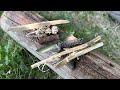 Knife testing s60v80crv2 camp tasks with primitivebearknives dustyserpaduckheadforge