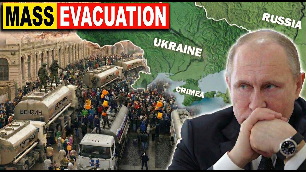 Crimea Faces 'ZERO DAY' Evacuation, Water Crisis Hit 2,5 Million People as Putin SHUT DOWN Internet