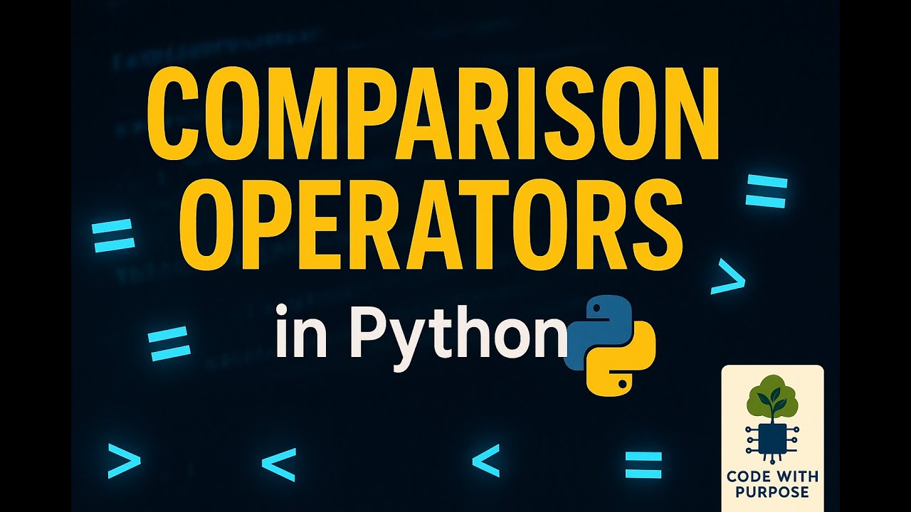 Comparison Operators | Python For Beginners #python #data - YouTube