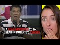 Reacting To RODRIGO DUTERTE A foul-mouthed 2016: The year in Duterte's curses