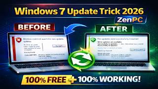 HOW TO UPDATE  WINDOWS  7 IN 2026  || ✅ 100% Working || ZenPC