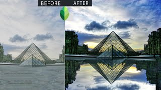 How to use Snapseed app to create reflection effect | Reflection Photo Editing Tutorial screenshot 4