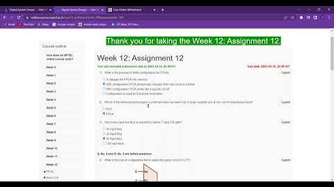 Digital System Design Week12 Answer nptel jan#nptel2023 #dsd #nptelsolution #digital #solution #iit
