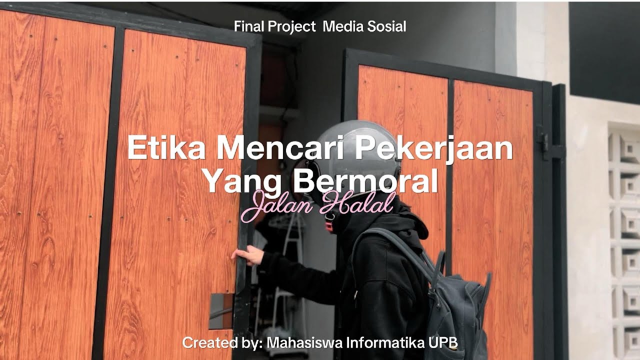 "Jalan halal : Etika Cari kerja"