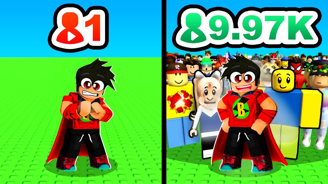 1 GÜNDE 100 BİN ABONEM OLDU 😂 ROBLOX YOUTUBER OYUNU