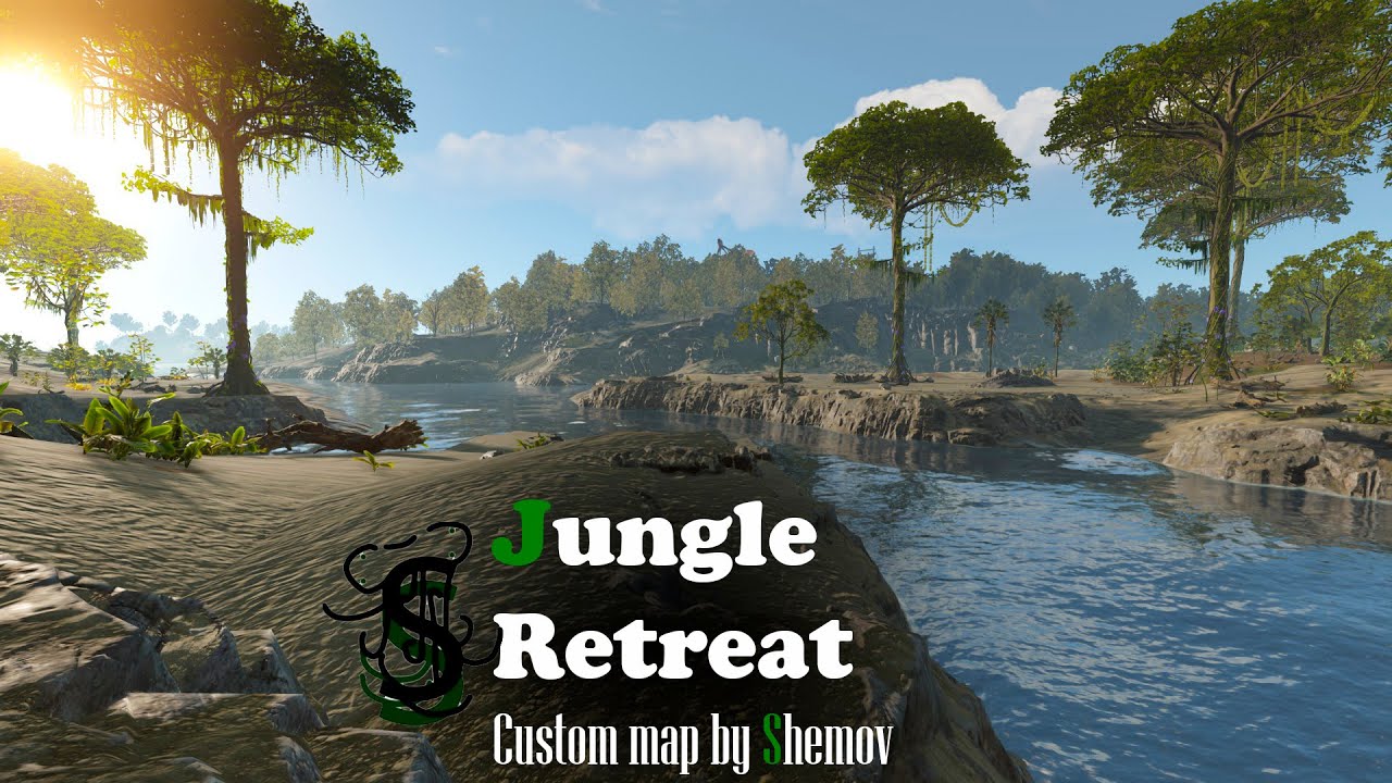 Jungle Retreat | 4k map | RUST CUSTOM MAP TRAILER - YouTube