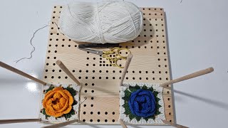 Rose Motif / Knitting a Rose part:2