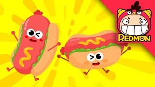 Hot dog song | Food songs | Nursery rhymes | REDMON by Redmon Kids! Songs & Stories 169,835 views 4 months ago 1 minute, 50 seconds