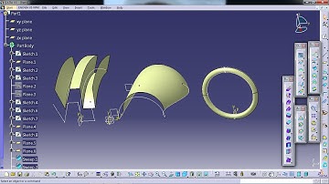 Surface in catia Part 5 Sweep - Profile type Explicit