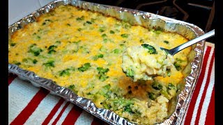 Broccoli Cheese Rice Casserole Recipe | How To Make Broccoli Cheese Rice Casserole