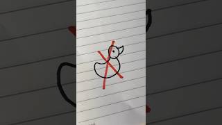 How to draw a duck? #art #coloring #drawing