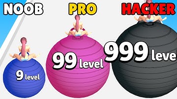 NOOB vs PRO vs HACKER in Yoga Color Ball Race