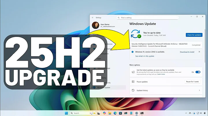 Windows 11 25H2 Upgrade from 24H2 (RP) - ENTIRE PROCESS