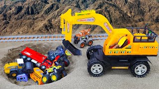 Diy tractor mini Bulldozer to making concrete road | Construction Vehicles, Road Roller #46