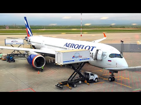 Airbus A350-900 Перелёт Владивосток-Москва а/к Аэрофлот