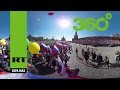 Video 360: imágenes panorámicas de la celebración del 1 de mayo en Moscú como si estuviera allí