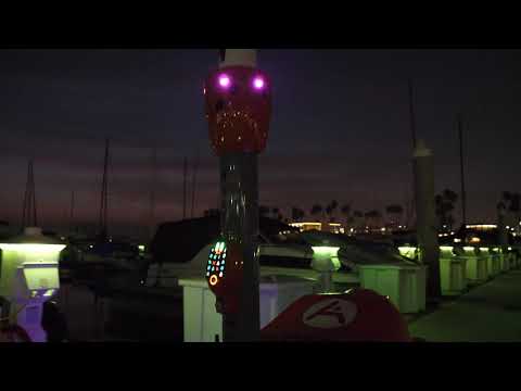 Night patrol of public areas by security robots
