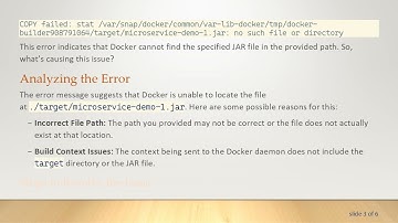 Resolving Docker Image Creation Issues with the COPY Command: Fixing Your Dockerfile Errors