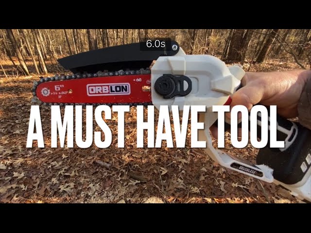 ORBLON 20V 6 INCH BRUSHLESS MINI CHAINSAW — ORBLON - DIY Garden Tools