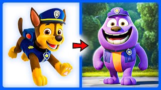 😈 😬 PAW PATROL as GRIMACE 🦴 All Characters