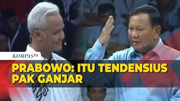 Momen Prabowo Sebut Pertanyaan Ganjar Tendensius soal HAM  Itu Tendensius, Pak Ganjar!