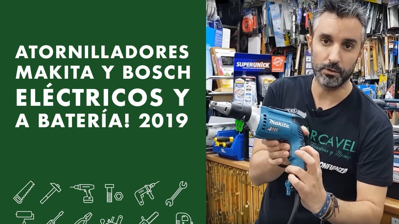 ⚡Atornilladores MAKITA y BOSCH Eléctricos y a batería! 