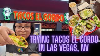Trying Tacos El Gordo in Las Vegas, NV! #tacoselgordo #lasvegas