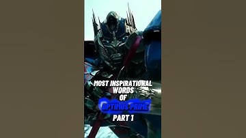 Optimus Prime most inspirational words #shorts