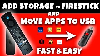 HOW TO ADD STORAGE on FIRESTICK and MOVE YOUR APPS to USB  NEW UPDATE