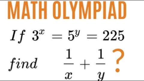 Solve the Exponential Equation| Challenging Olympiad Question| Find 1/x + 1/y