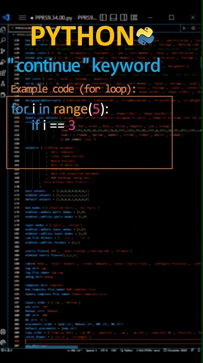 how to skip current iteration in a loop in python | continue statement ...