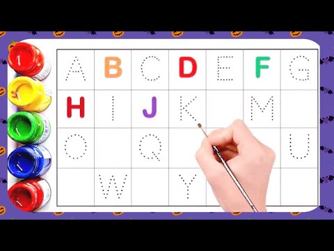 A for apple, b for ball | missing alphabets Abcd | color recognition ...