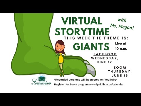 Virtual Storytime with Ms Megan @ Lawrenceburg Public Library