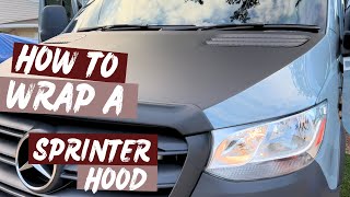 Vinyl Wrapping the hood of a Van using Knifeless Tape by VANHOLIO | Joanna + Billy  6,912 views 6 months ago 8 minutes, 54 seconds