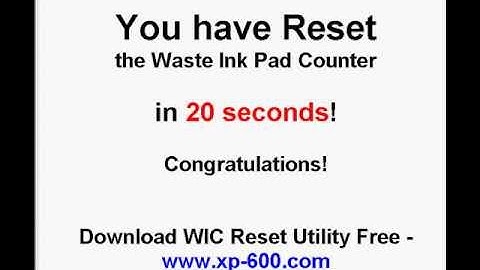 How to Reset Epson XP-600 and other models waste ink pads counters in 20 seconds FOR DUMMIES!