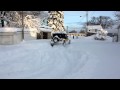 Jeep Wrangler Busts Through Deep Snow