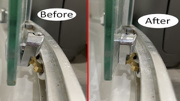 How to fit bottom spring rollers when shower door too long