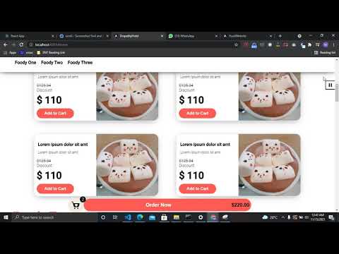 Food Ordering Website UI with Angular