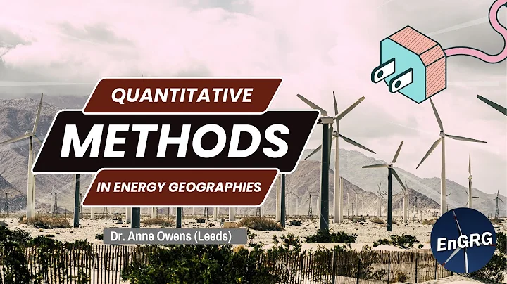 Quantitative Methods in Energy Geographies - Anne ...