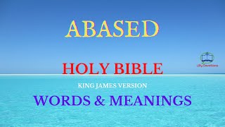 Meaning of "Abased"