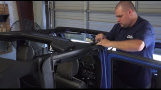 MUST SEE NEW!! How to Install your Soft Top 2011 2012 2013 2014 Jeep Wrangler JK Dual Top